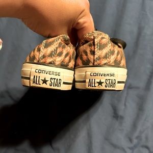 Animal print converse